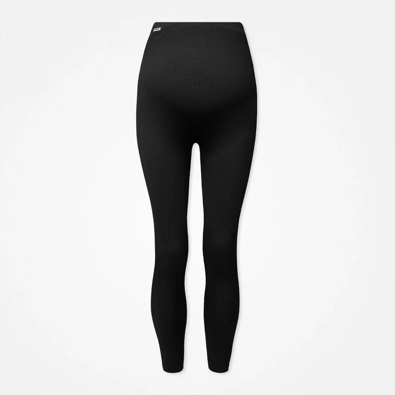 Umstandsleggings Seamless | Schwarz