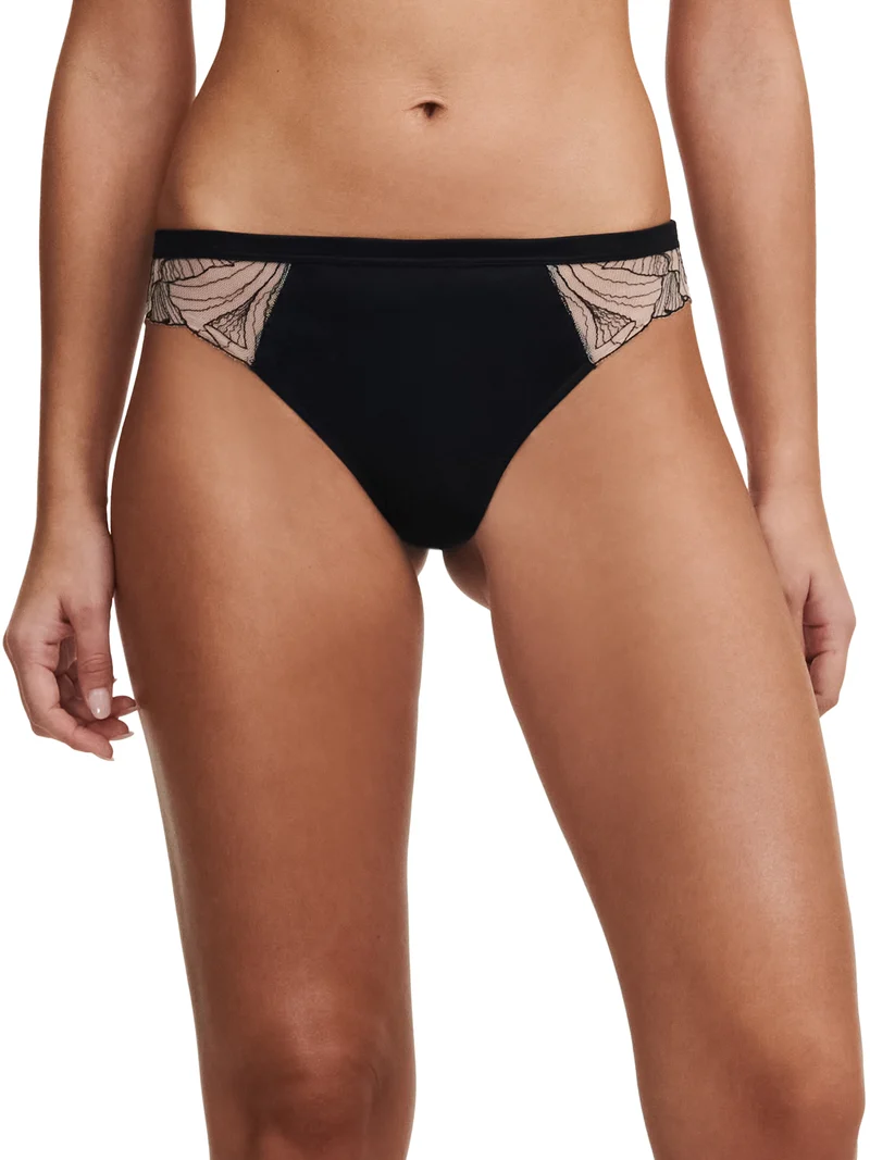 Chantelle - Tattoo Love Revealing Brief Schwarz / Goldbeige