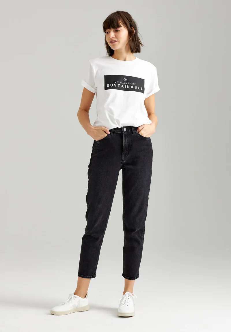 TT203 Mom Jeans High Waist Cropped