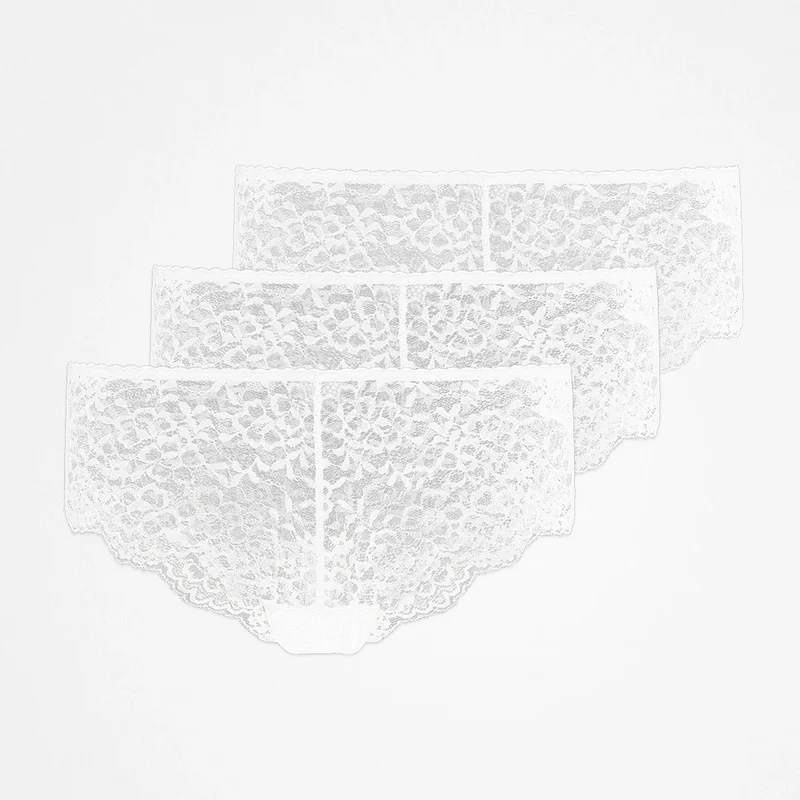 Hipster Panties aus Spitze | Weiß