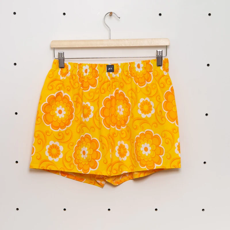 soki Upcycling Boxershorts Gr. S – Unikat aus Bettwäsche