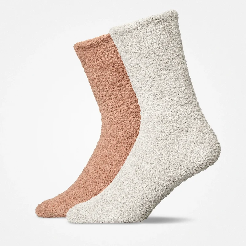 Kuschelsocken | Mix (Braun/Offwhite)