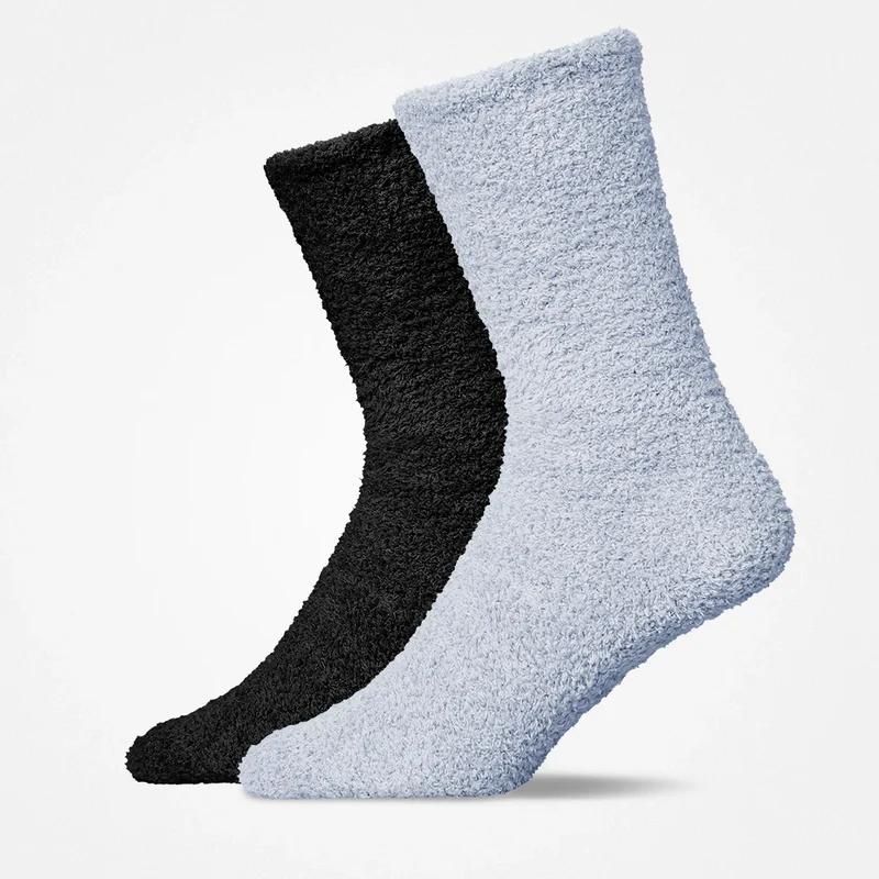 Kuschelsocken | Mix (Schwarz/Blaugrau)