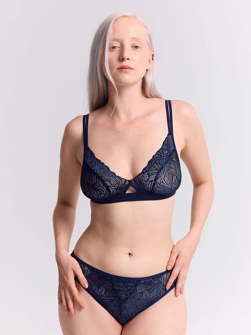 Fluid Lace Cut-Out Bralette