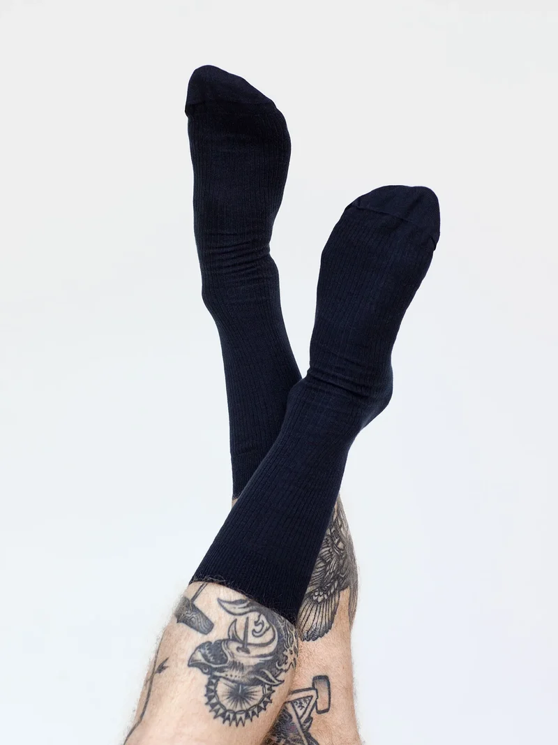 Casual Cotton Gerippte Socken im 3er Pack