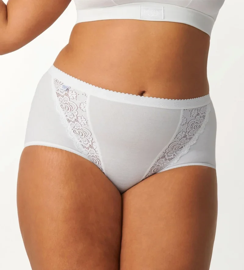 Sloggi - Schicker Slip mit niedrigem Bund, Weiß