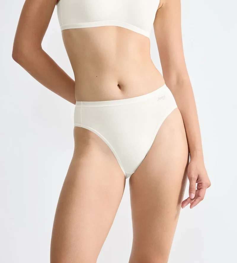 Sloggi - Go Daily Baumwollslip Seide Weiß