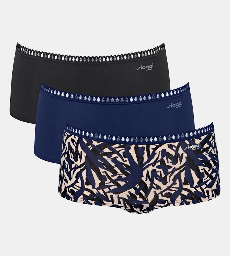 Sloggi - Go Crush Shorts Multipack Blau