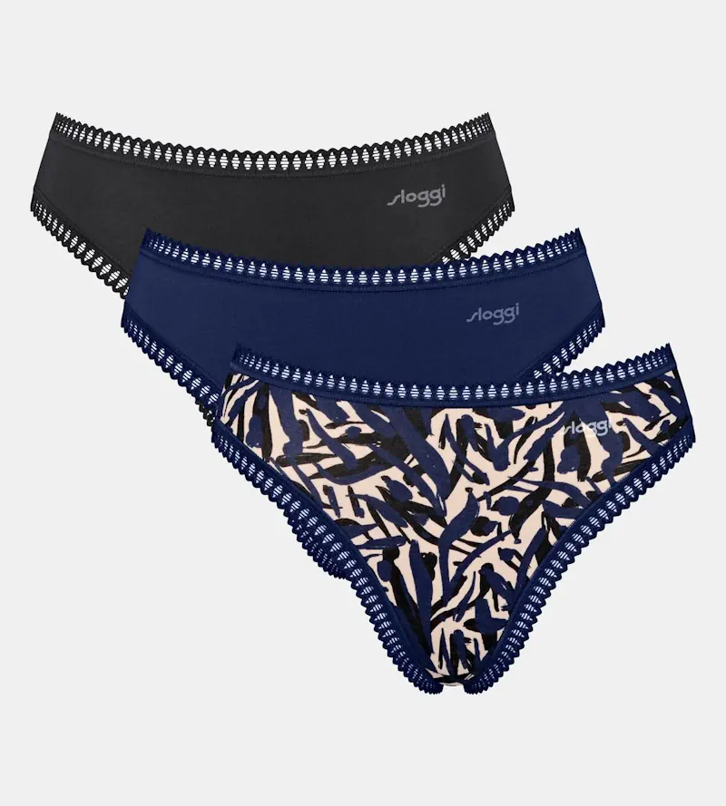 Sloggi - Go Crush High Leg Brief Multipack Blau