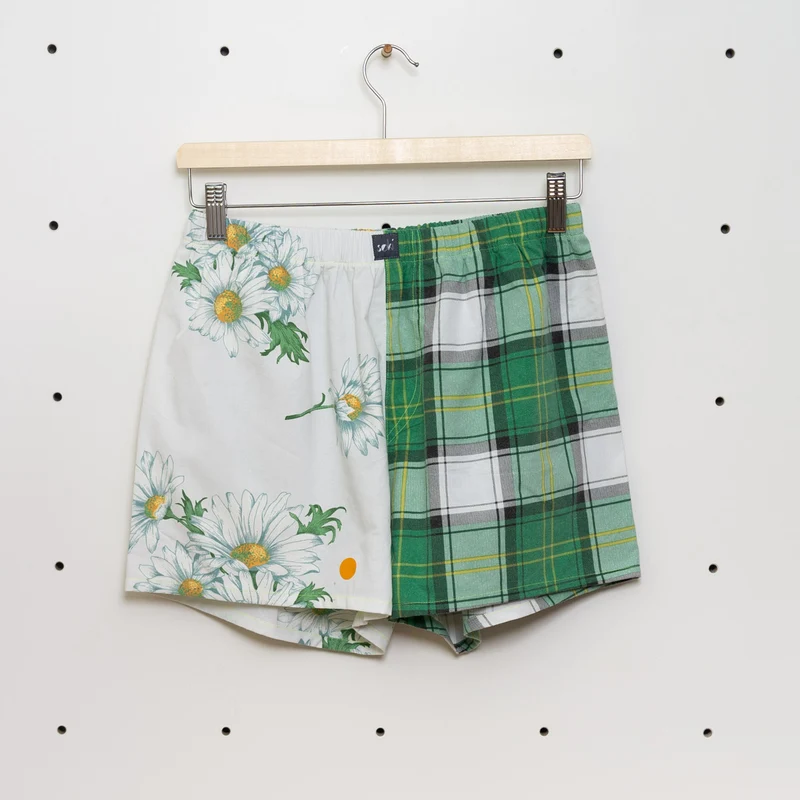 soki Upcycling Boxershorts Gr. S – Unikat aus Bettwäsche