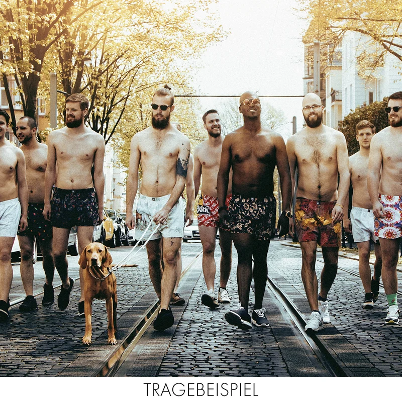 soki Upcycling Boxershorts Gr. S – Unikat aus Bettwäsche
