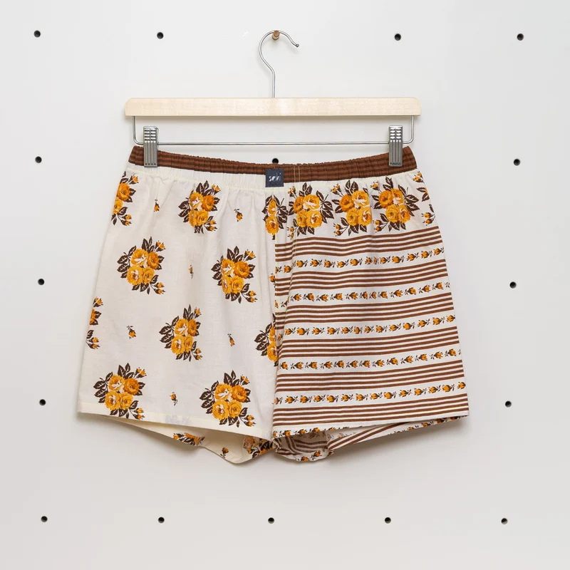 soki Upcycling Boxershorts Gr. S – Unikat aus Bettwäsche