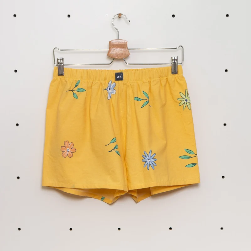 soki Upcycling Boxershorts Gr. S – Unikat aus Bettwäsche