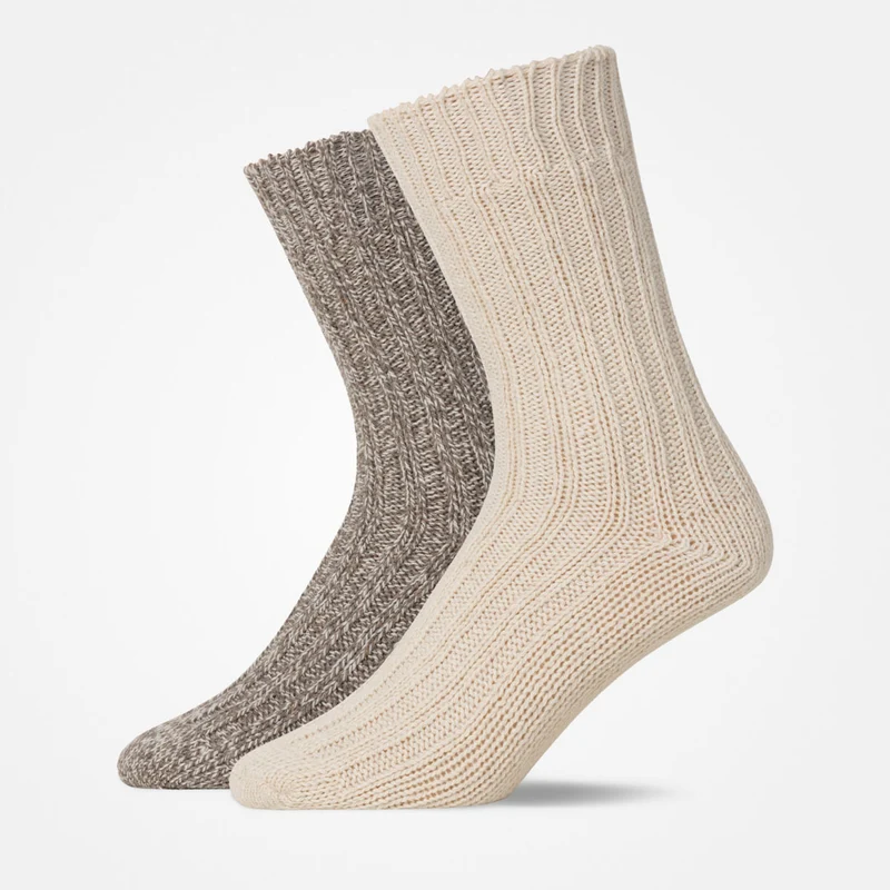 Norweger Socken | Mix (Offwhite/Braun)