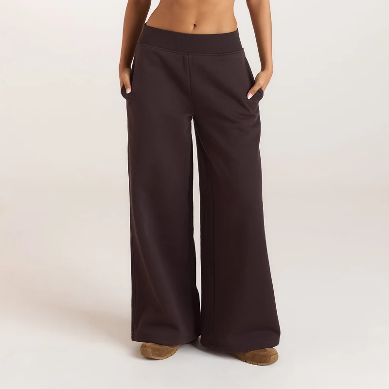Joggers mit Geradem-Bein - Dunkle Schokolade