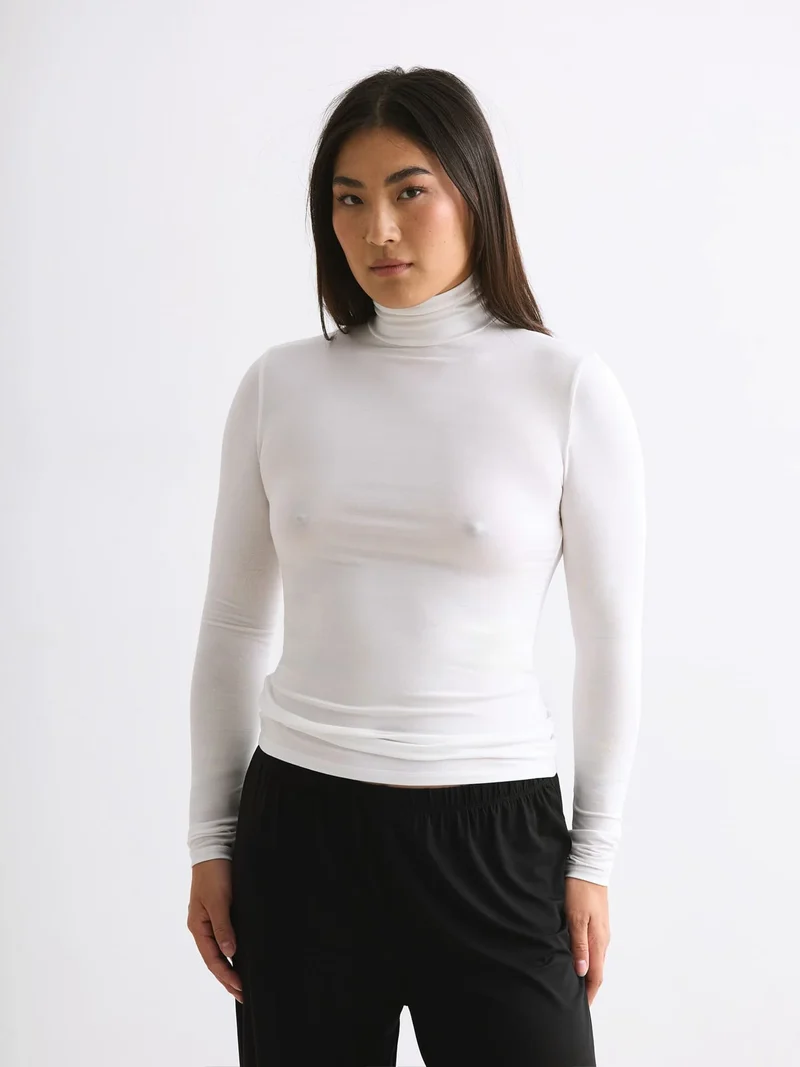 Light Touch Rollkragen Langarmshirt im 2er Pack