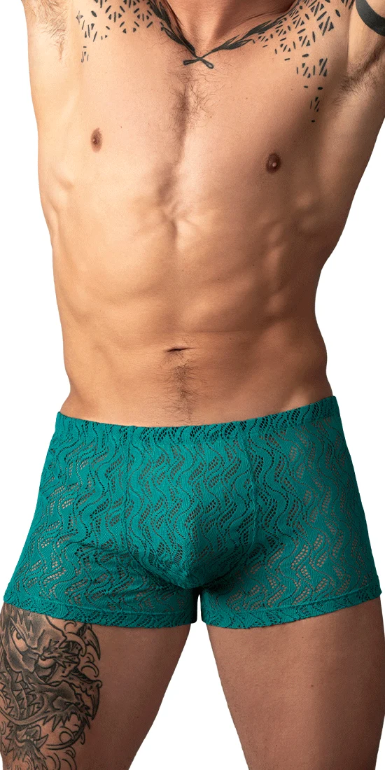 Male Power 150-305 Ripple Pouch Short Teal