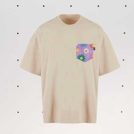 Nachhaltiges SOKI Heavy Shirt Happy Bloom – Good Vibes Edition