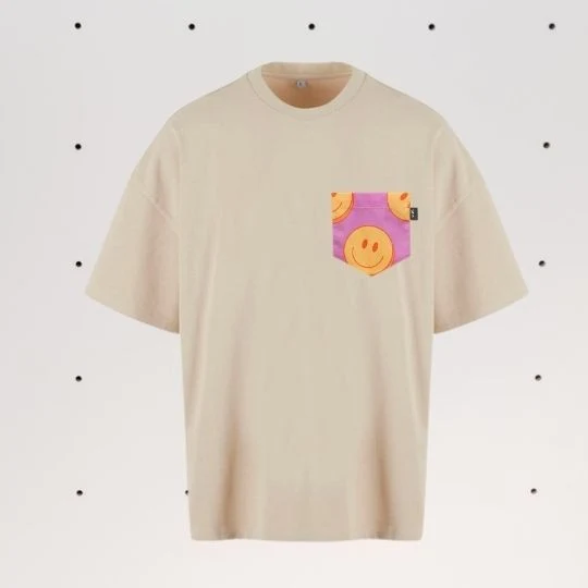 Nachhaltiges SOKI Heavy Shirt Happy Smiles – Good Vibes Edition
