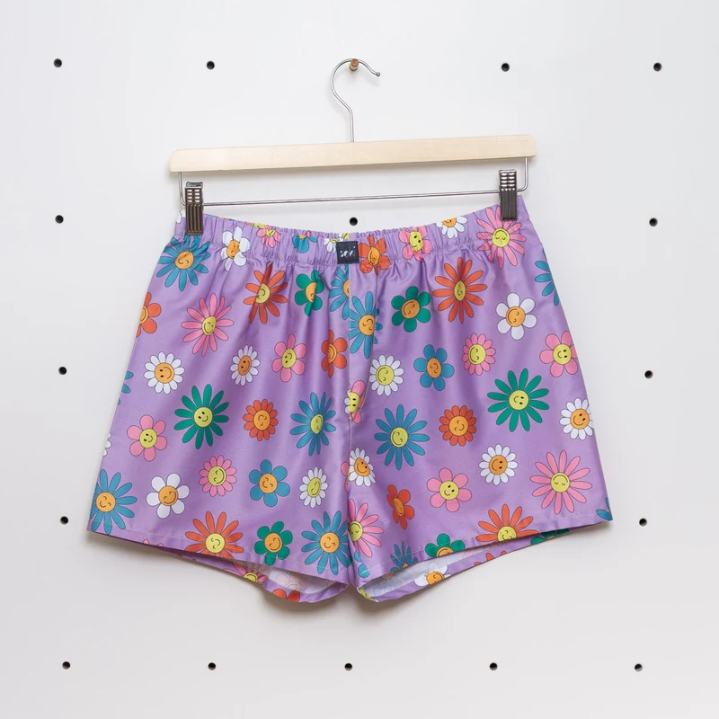 Nachhaltige Boxershorts Happy Bloom – Good Vibes Edition