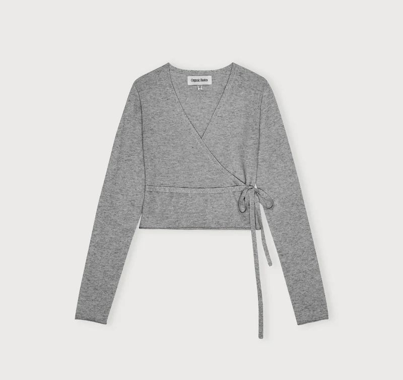 Fine Knit Wrap Cardigan
