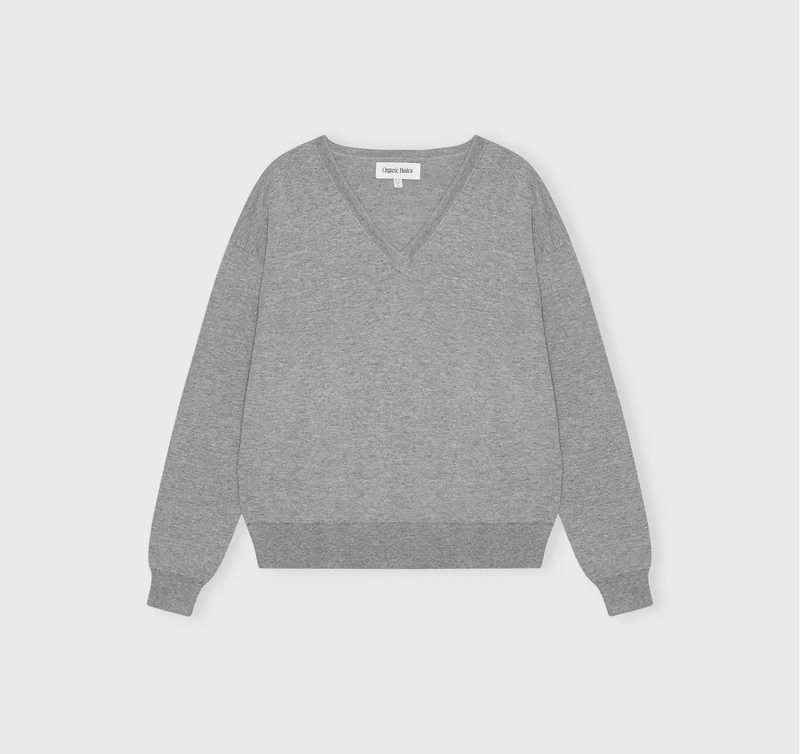 Fine Knit V-Neck Sweater