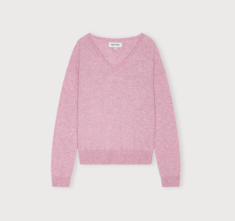 Fine Knit V-Neck Sweater