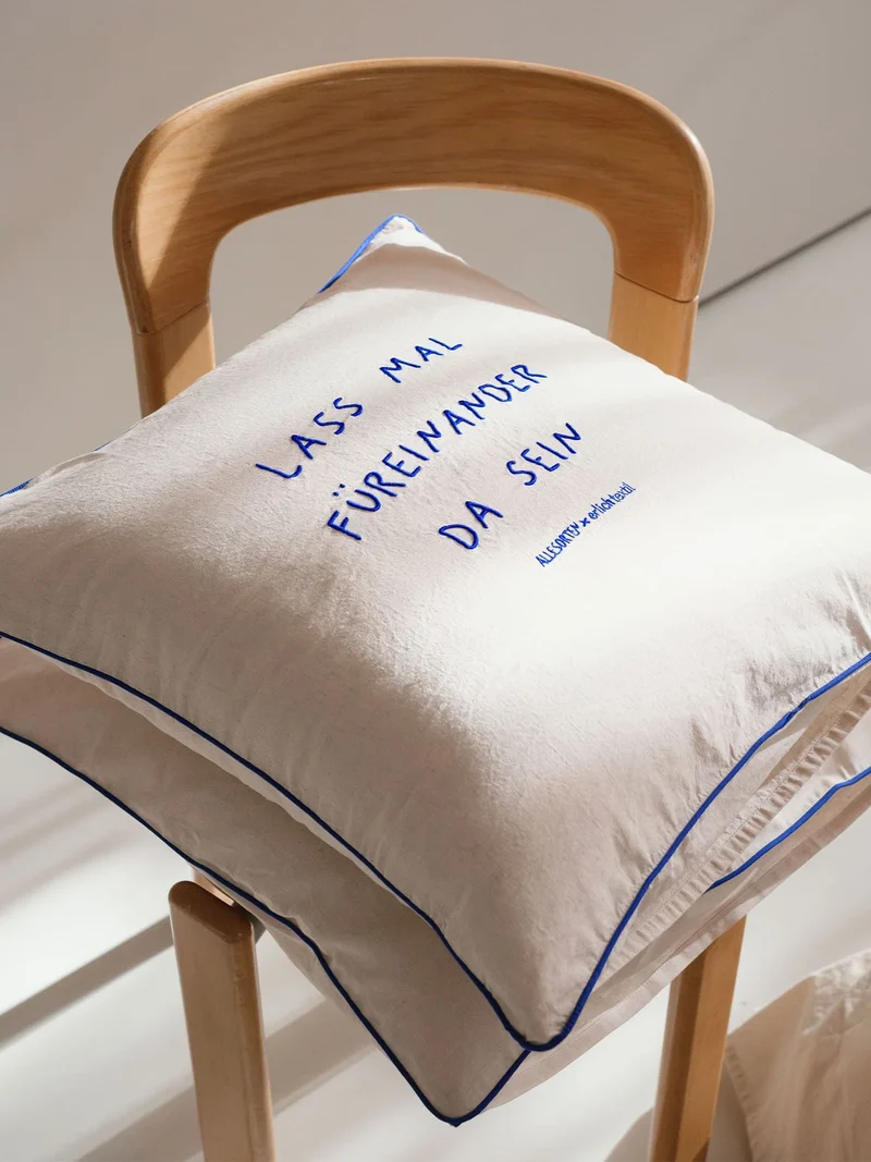 allesorten x erlich textil Kissenbezug mit Stickerei