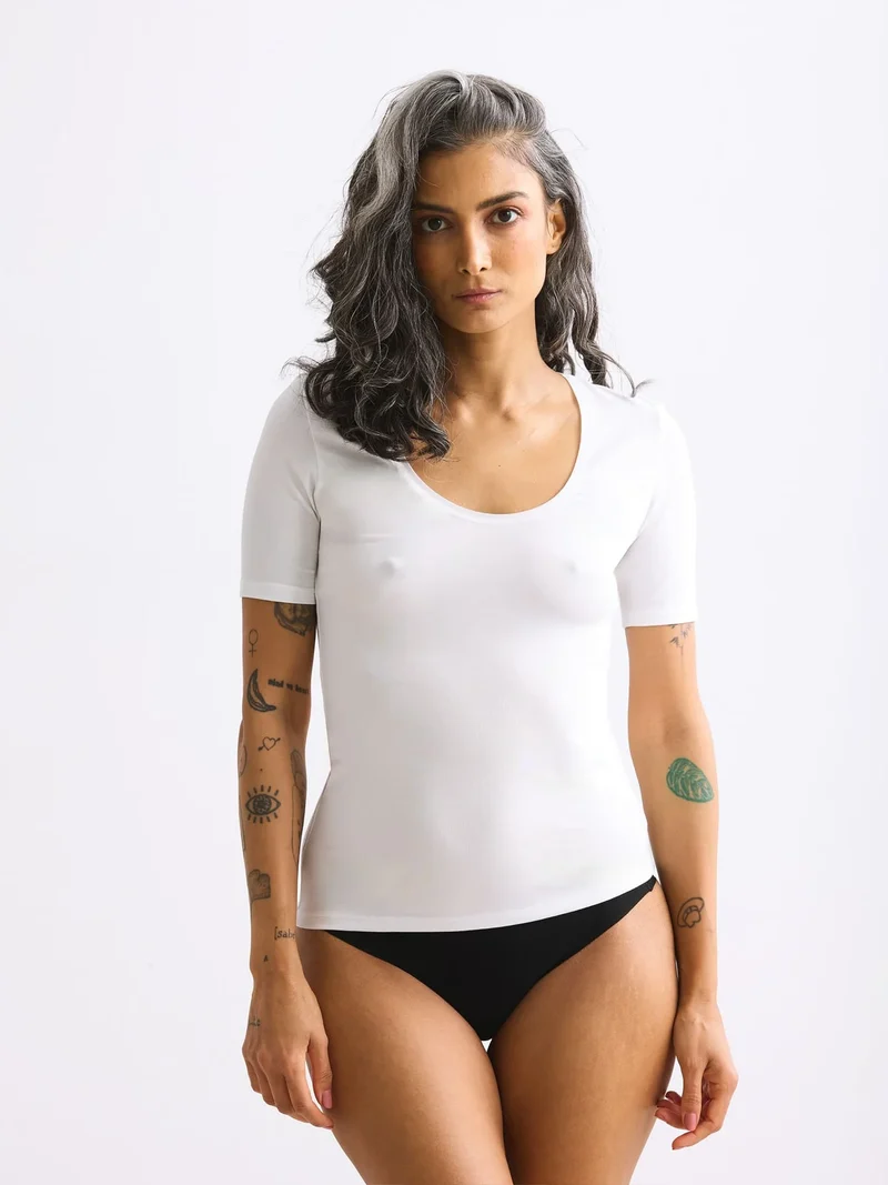 Light Touch tiefausgeschnittenes T-Shirt