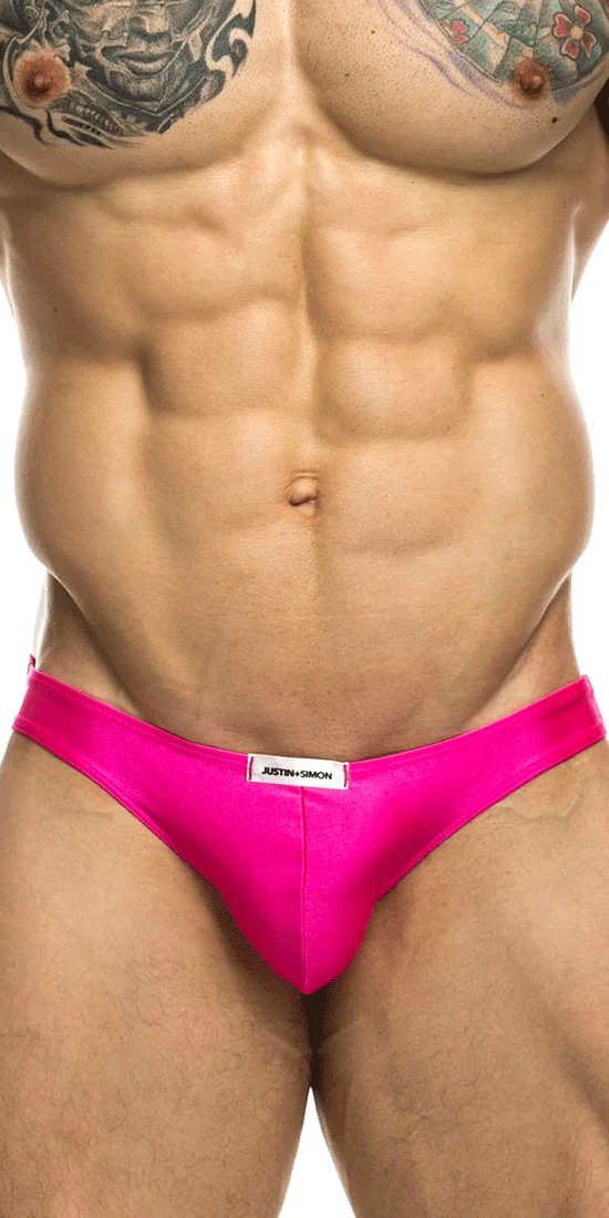 Justin+Simon Xsj01 Classic Silky Bikini Pink