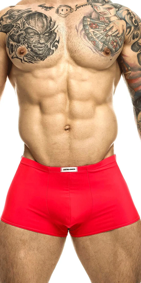 Justin+Simon Xsj08 Classic Trunks Coral