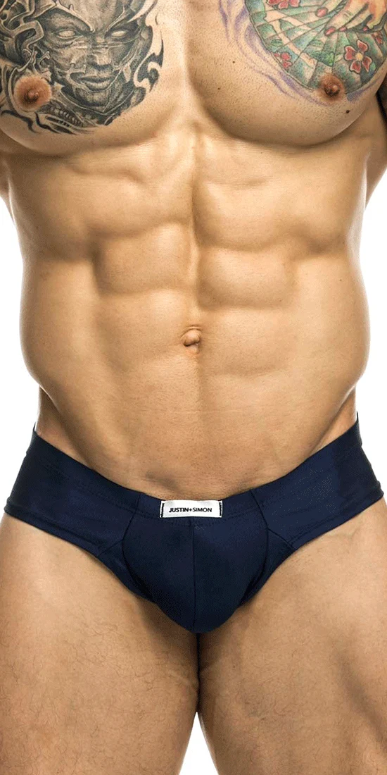 Justin+Simon Xsj22 Cheek Briefs Navy