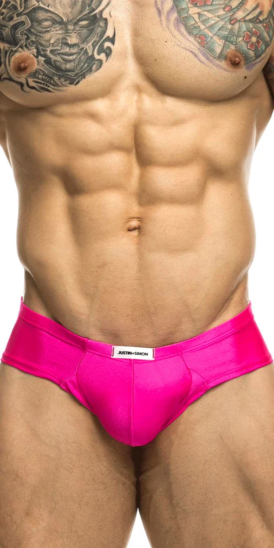 Justin+Simon Xsj22 Cheek Briefs Pink