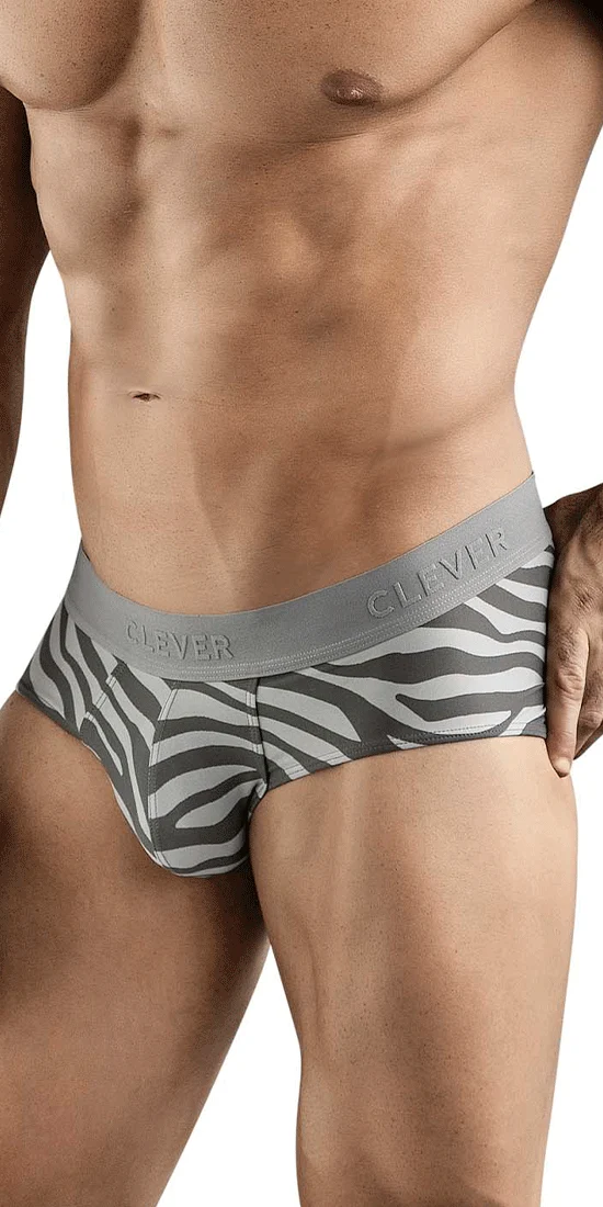 Clever 1801 Cebra Briefs Gray