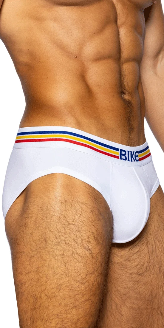 Bike Athletic Bas327 Stretch Cotton Brief Color White