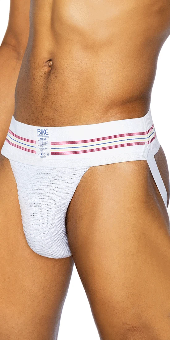 Bike Athletic Bas306 Original Number 10 Jockstrap Color White