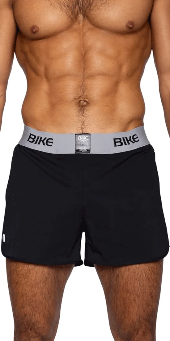Bike Athletic Bam225 Peek-a-boo Jock Short Color Black