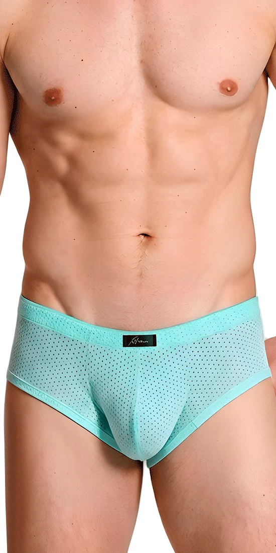 Xtremen 91269 Sleek V-cut Performance Mesh Briefs Seawater