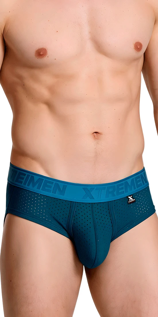 Xtremen 91250 Xtremen Athletic Performance Mesh Briefs Petrol