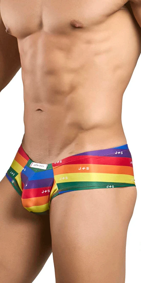 Justin+simon Xsj22 Cheek Briefs Pride Flag