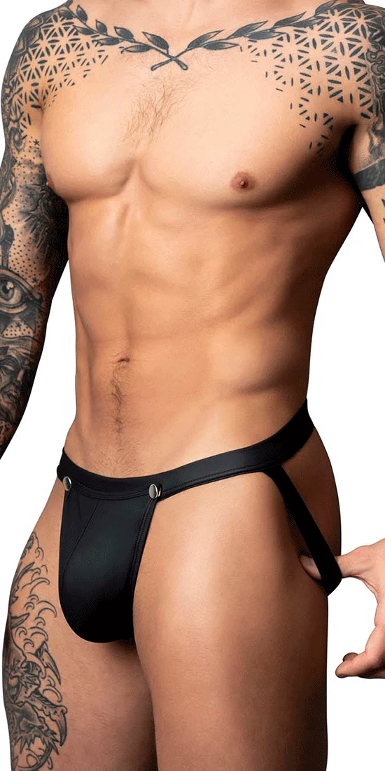 Male Power 346-298 Oh Snap Snap Off Jock Black