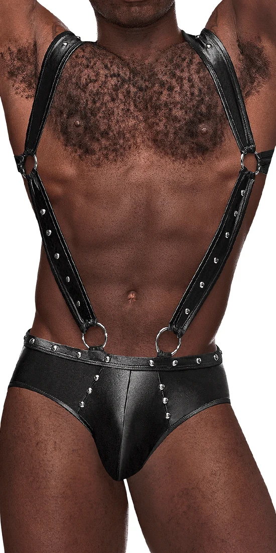Male Power Pak-154 Fetish Uranus Jockstrap Black