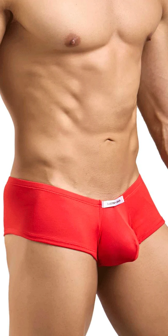 Justin+simon Xsj13 Cheeky Bulge Boxer Peach Red