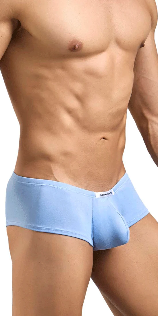 Justin+simon Xsj13 Cheeky Bulge Boxer Peach Blue