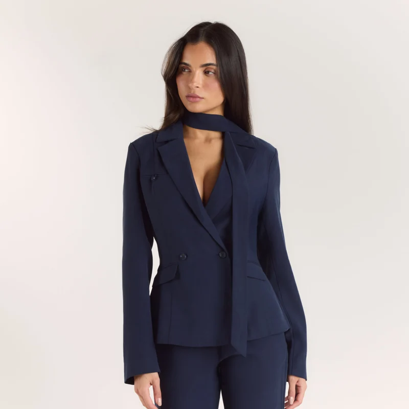 Multiway Fitted Blazer - Navy