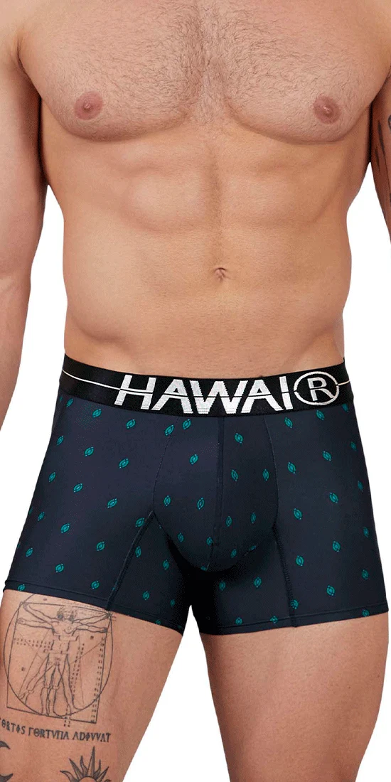 Hawai 42520 Printed Microfiber Trunks Dark Blue