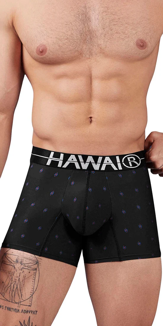 Hawai 42520 Printed Microfiber Trunks Black
