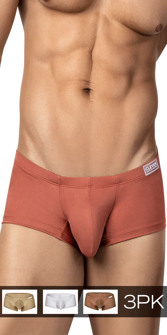 Clever 26069 3pk Australian Latin Trunks Multi-colored