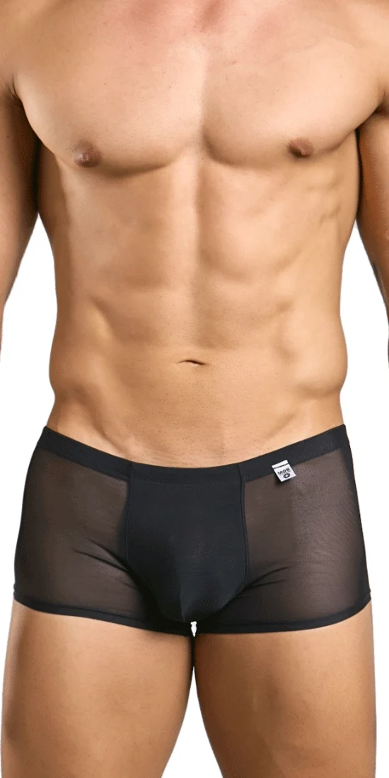 Malebasics Mbl84 Classic Pouch Trunks Black Mesh
