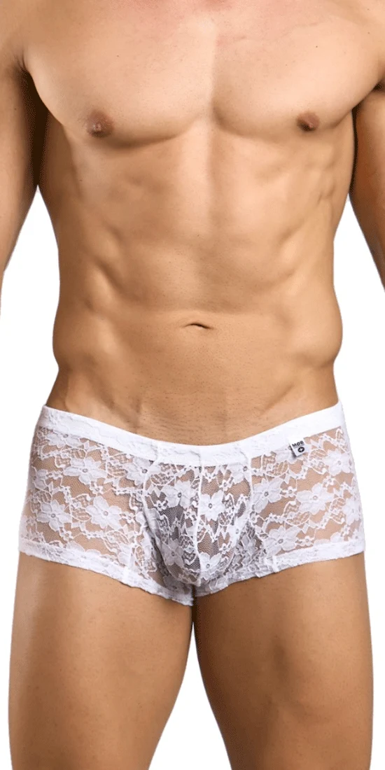 Malebasics Mbl78 Lace Trunks White Lace